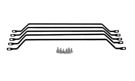 DYNAMIX 1RU 19" Horizontal Cable Lacing Bars. 4" Offset for Racks. Pack of 5.