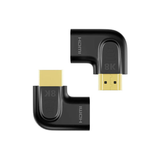UNITEK 8K HDMI 90 & 270 Degree Vertical Flat Adapter with Gold-Plater Connector