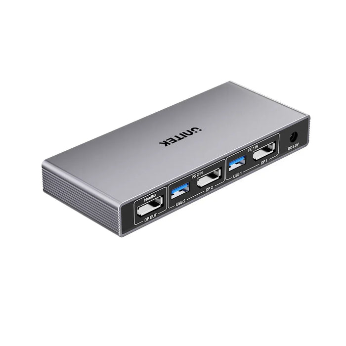UNITEK 5Gbps DP KVM Switch. Switches Between 2 Devices, Shares 1 DP 8K@60Hz Disp - LX2001 - Homewares, Outdoor, Phone Accessories, Cases, Speakers, Headphones + More -