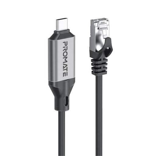 PROMATE 5m USB-C to RJ45 High-Speed 1Gbps Ethernet Cable. Premium Aluminium Allo
