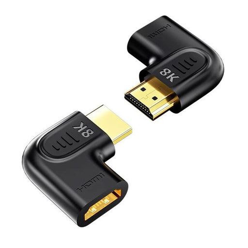 UNITEK 8K HDMI 90 & 270 Degree Vertical Flat Adapter with Gold-Plater Connector