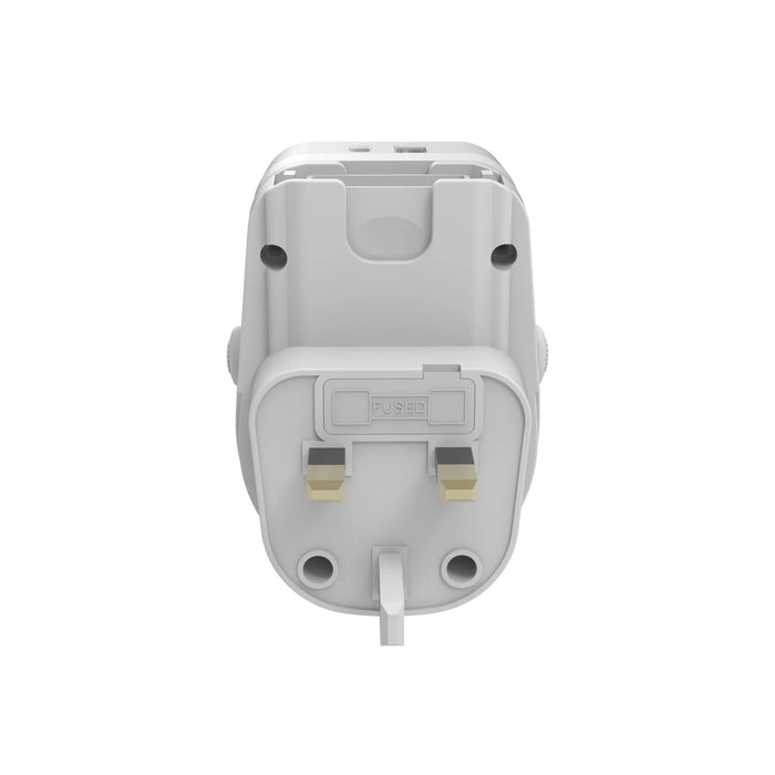 JACKSON Outbound Travel Adaptor with USB-A/C. Converts 2-Pin NZ/AUS Plugs for Us - LX2001 - Homewares, Outdoor, Phone Accessories, Cases, Speakers, Headphones + More -