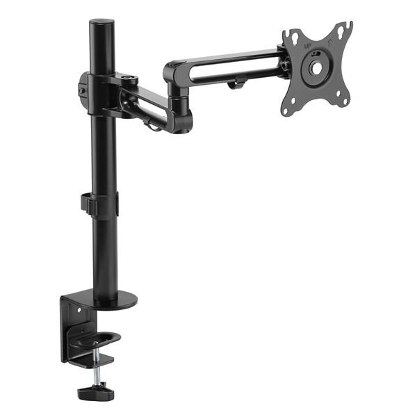 BRATECK 17-32" Single Monitor Desk Articulating Mount Arm Bracket. Free-Tilting