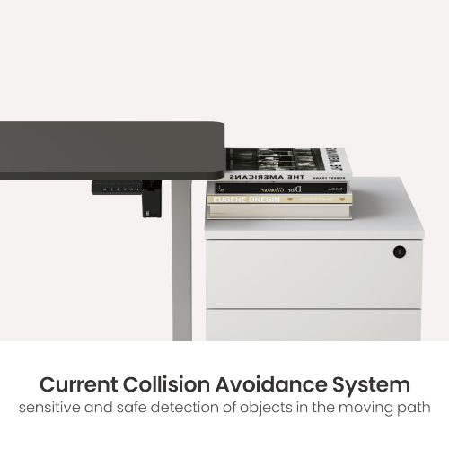 BRATECK Eco Ergonomic Office Electric Sit-Stand Desk with Single Motor. Desktop