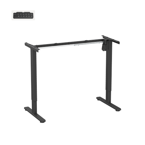 BRATECK Eco Ergonomic Office Electric Sit-Stand Desk with Single Motor. Desktop