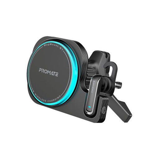 PROMATE 2-in-1 MagSafe 15W Wireless In-Car Phone Charger with Built-in Wireless