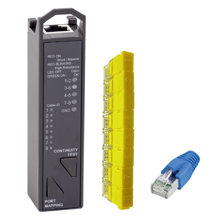 DYNAMIX 3-in-1 Continuity; Resistance and Port Mapping RJ45 Network Cable Tester