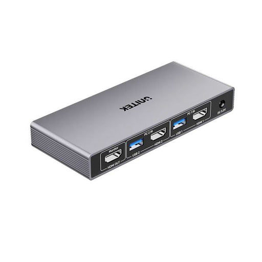 UNITEK 5Gbps HDMI KVM Switch. Switches Between 2 Devices, Shares 1 HDMI 4K@60Hz