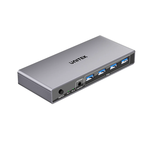 UNITEK 5Gbps DP KVM Switch. Switches Between 2 Devices, Shares 1 DP 8K@60Hz Disp