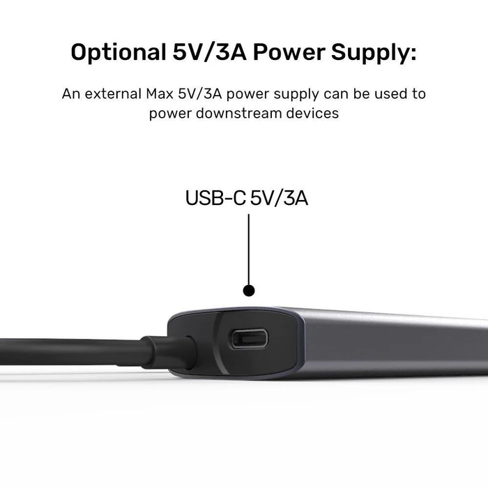 UNITEK 4-in-1 10Gbps USB Multi-Port Hub with USB-C Connector. Includes 2x USB-A