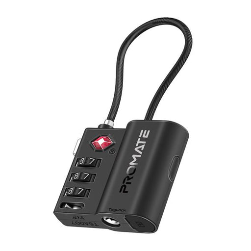 PROMATE TSA Luggage Lock with Smart Precision Tracking Tag. Works with Apple Fin
