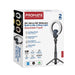 PROMATE 2K 5MP UHD Webcam with Built-in Microphone, Ring Light & Detachable Trip