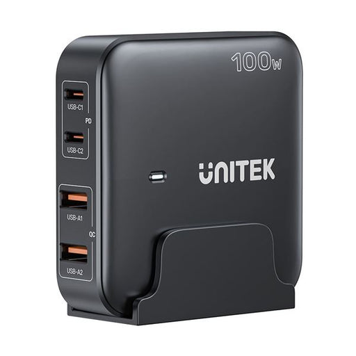 UNITEK 100W Desktop GaN Charging Station with 2x USB-C PD Ports & 2x USB-A QC3.0