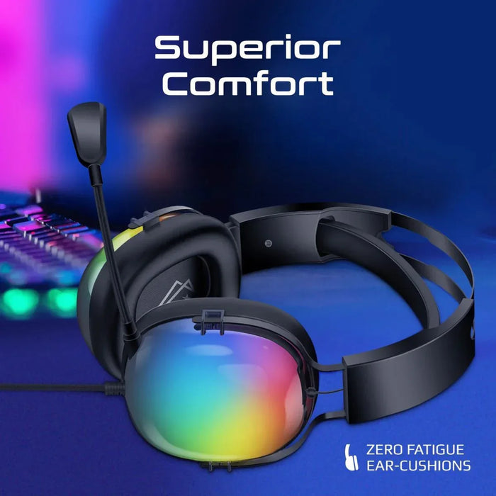 VERTUX High Performance 7.1 Stereo Sound Gaming RGB Headset with High Definition - LX2001 - Homewares, Outdoor, Phone Accessories, Cases, Speakers, Headphones + More -