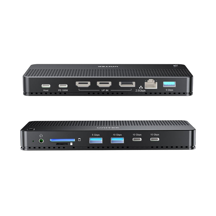 UNITEK 13-in-1 USB-C 10Gbps Universal Docking Station with 100W PD. Includes 3x