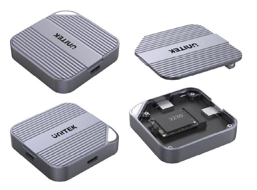 UNITEK MagSafe Magnetic M.2 2230 NVMe SSD Enclosure for iPhone 16/15 Supports US