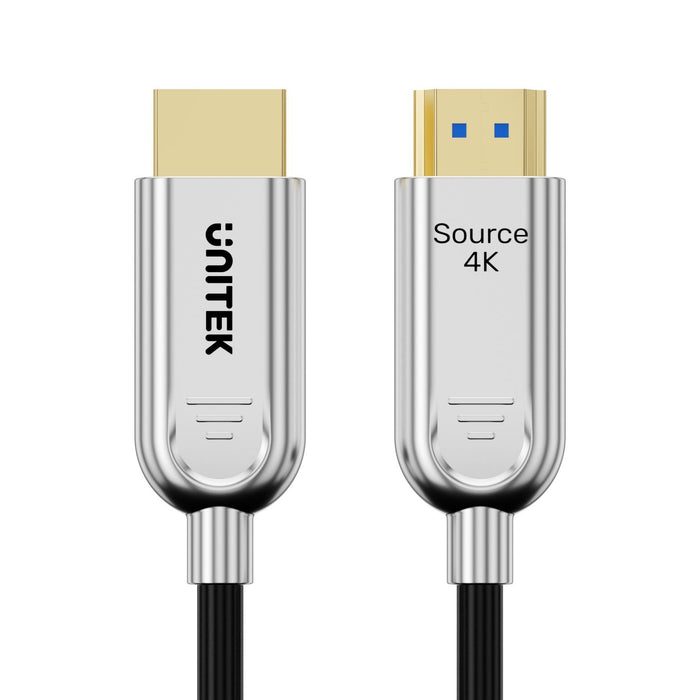 Unitek 70m HDMI 4K Fibre Optic 2.0 Cable w/ 24K Gold-plated Connectors. Supports HDR ARC