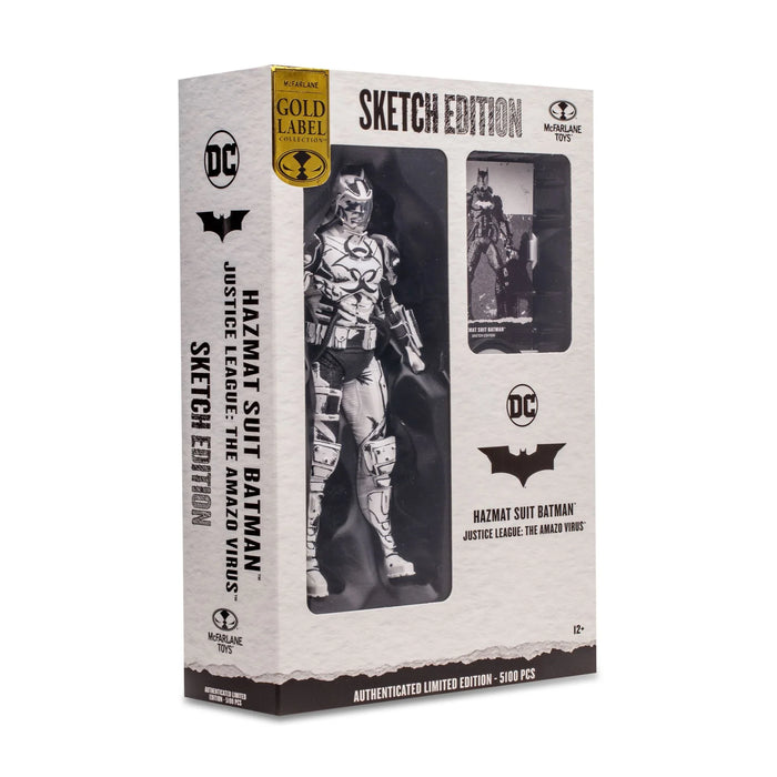 DC MULTIVERSE 7IN - HAZMAT SUIT BATMAN (LINE ART)(GOLD LABEL) - LX2001 - Homewares, Outdoor, Phone Accessories, Cases, Speakers, Headphones + More -