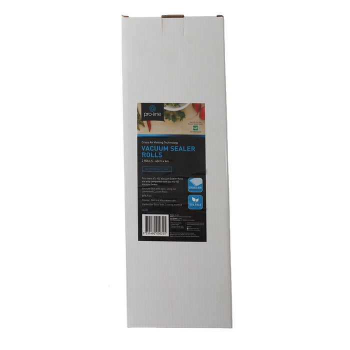 Vacuum Sealer Rolls 40cm x 6m (2 Pack)