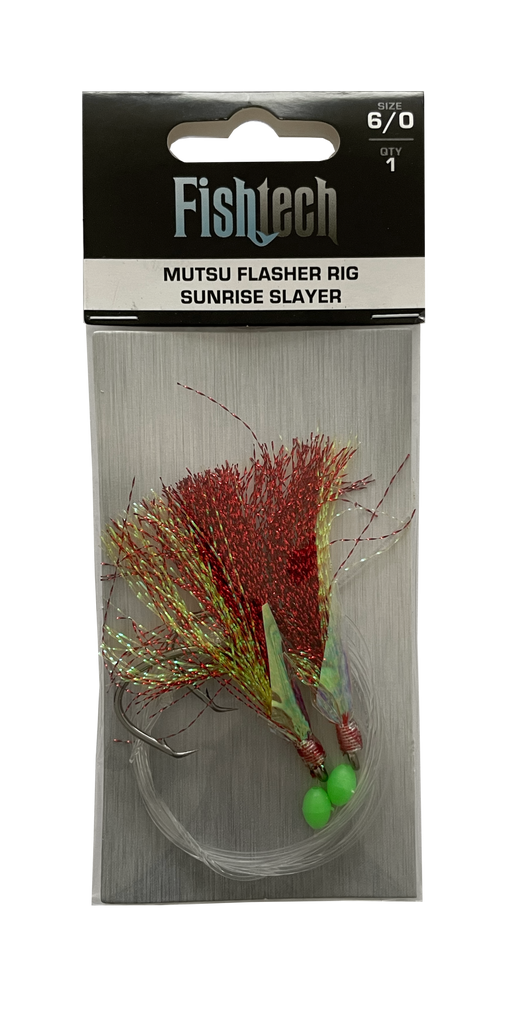 Fishtech 6/0 Mutsu Economy Flasher Rig - Sunrise Slayer
