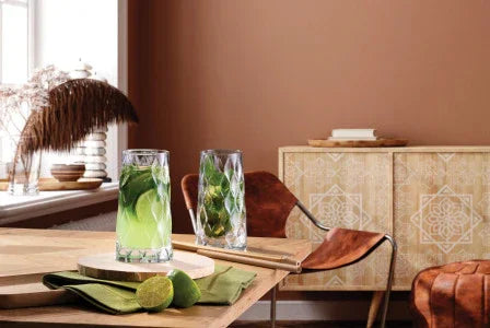 Pasabahce Glass Leafy Hiball Tumbler 450ml - LX2001 - Homewares, Outdoor, Phone Accessories, Cases, Speakers, Headphones + More -