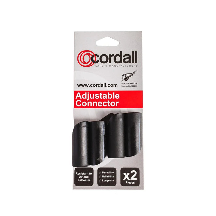 Solcor Cordall Adjustable Connector 2 Pack Black