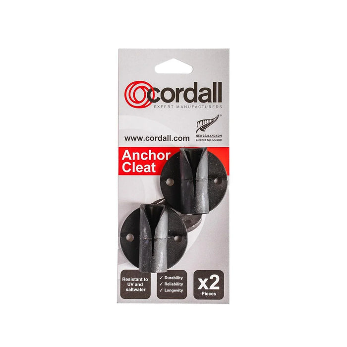 Solcor Cordall Anchor Cleat 2 Pack Black