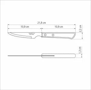 Tramontina Churrasco Steak Knife Serrated Narrow Blade Polywood Brown 4" , 11cm - LX2001 - Homewares, Outdoor, Phone Accessories, Cases, Speakers, Headphones + More -
