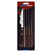 Tramontina Churrasco Steak Knife Spanish 6 Piece Set 11cm Brown Handles