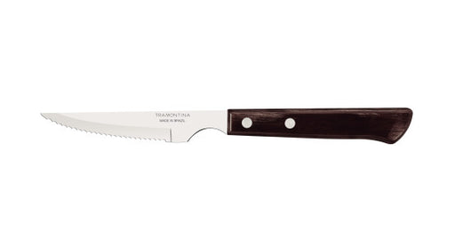 Tramontina Churrasco Steak Knife Spanish 6 Piece Set 11cm Brown Handles
