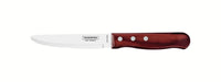 Tramontina Churrasco Steak Knife Serrated Wide Blade Polywood Red 5", 13cm