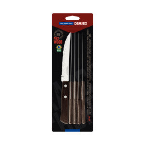 Tramontina Churrasco Steak Knife Traditional 6 Piece Set 11cm