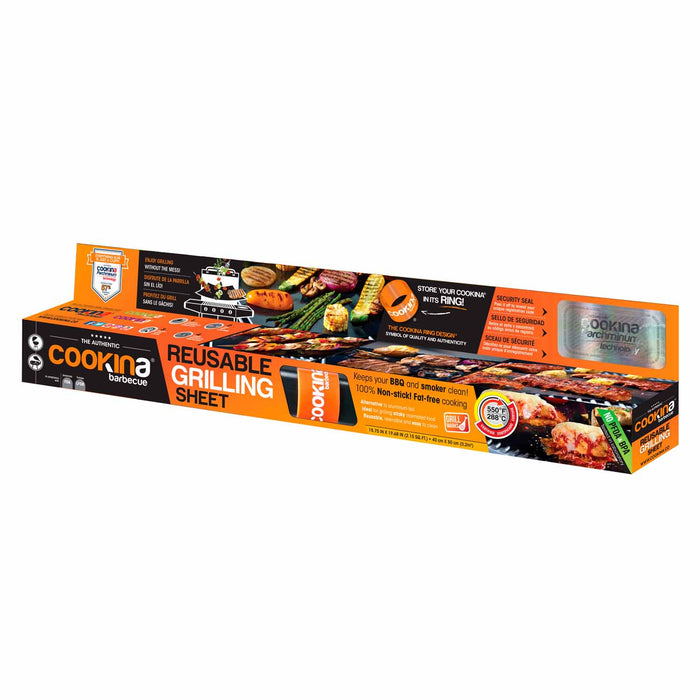 Cookina Grilling Sheet Reusable 40cm x 50cm Black