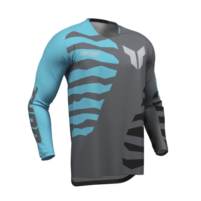 Jersey S27 Thor Mx Launchmode Shredded Charcoal/Aqua M