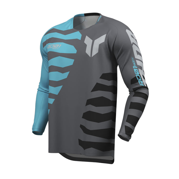 Jersey S27 Thor Mx Launchmode Shredded Charcoal/Aqua L