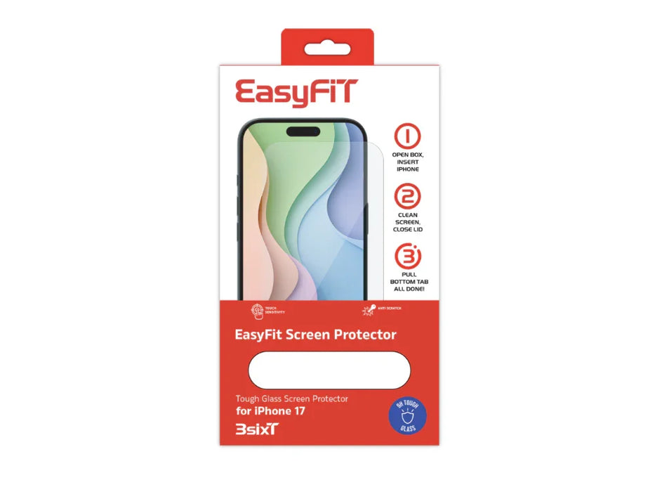 3SIXT Apple iPhone 17 PrismShield Essential Glass Screen Protector - LX2001 - Homewares, Outdoor, Phone Accessories, Cases, Speakers, Headphones + More -