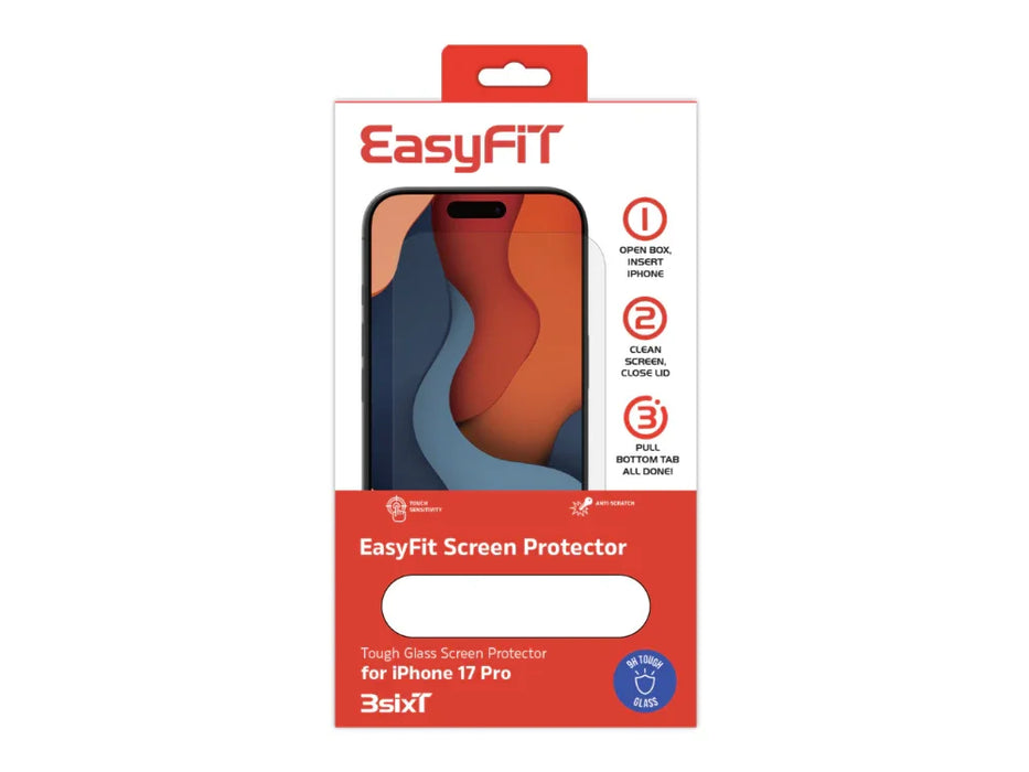 3SIXT Apple iPhone 17 Pro PrismShield Essential Glass Screen Protector - LX2001 - Homewares, Outdoor, Phone Accessories, Cases, Speakers, Headphones + More -