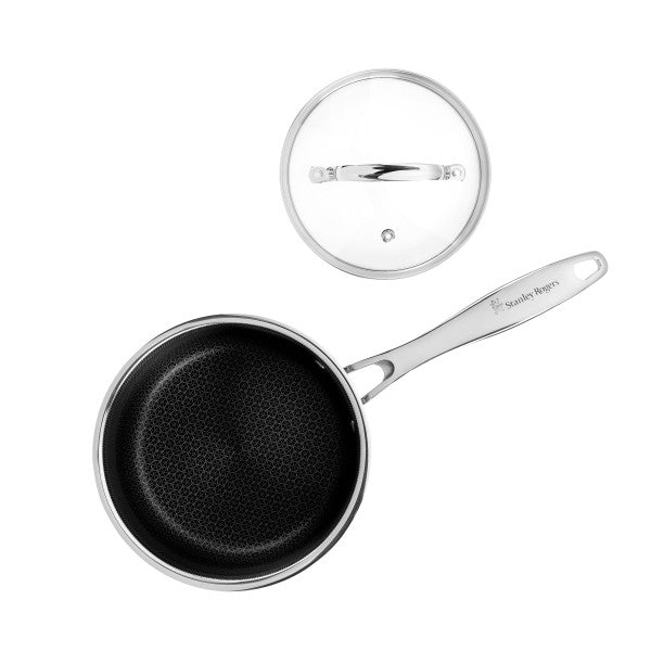Stanley Rogers SR-Matrix Non-stick Saucepan with Glass Lid 16cm / 1.7L