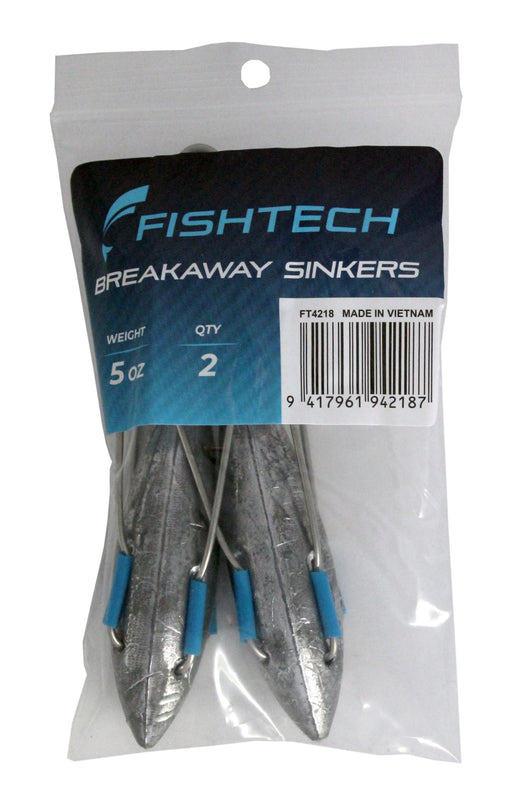 Fishtech Breakaway Sinkers 5oz (2 per pack)