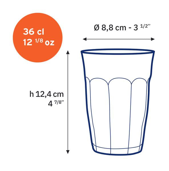 Duralex Picardie Hi Ball Tumbler 360ml - Set 6