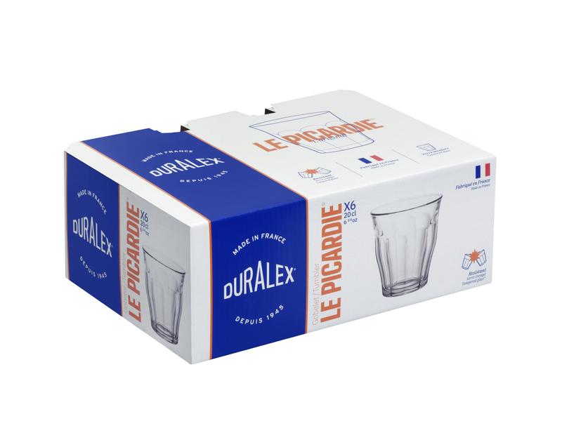 Duralex Picardie Tumbler 200ml - Set 6