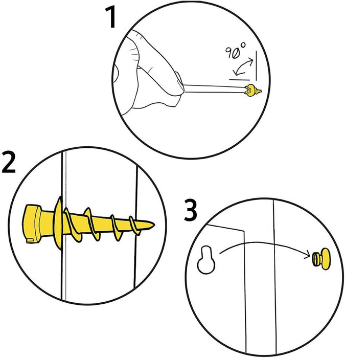 DecoScrews Under the Roof Decorating 100154 Picture Screws, Nickel, 14