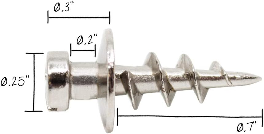 DecoScrews Under the Roof Decorating 100154 Picture Screws, Nickel, 14