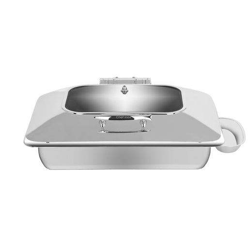 Chef Inox Deluxe Chafer Rectangular 1/1 Size with Glass Lid & Side Dish