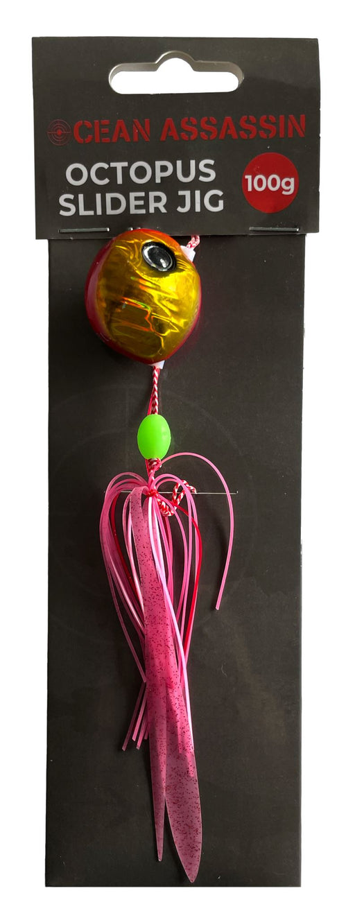 Ocean Assassin Octopus Slider Jig - Pink/Gold - 100g