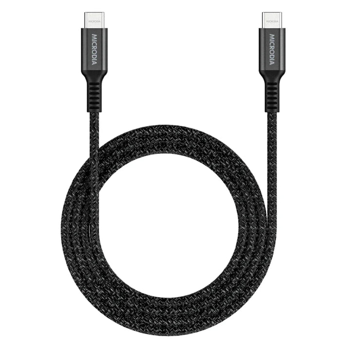 Microdia Execable Tweed Pd100W 1.3M Usb-C To Usb-C Cable - Charcoal - LX2001 - Homewares, Outdoor, Phone Accessories, Cases, Speakers, Headphones + More -