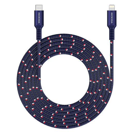 Microdia Execable Tweed Pd60W 2.6M Usb-C To Lightning Cable - Navy - LX2001 - Homewares, Outdoor, Phone Accessories, Cases, Speakers, Headphones + More -
