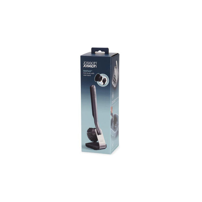 Joseph Joseph SinkTech Dish Brush with stainless-steel storage stand