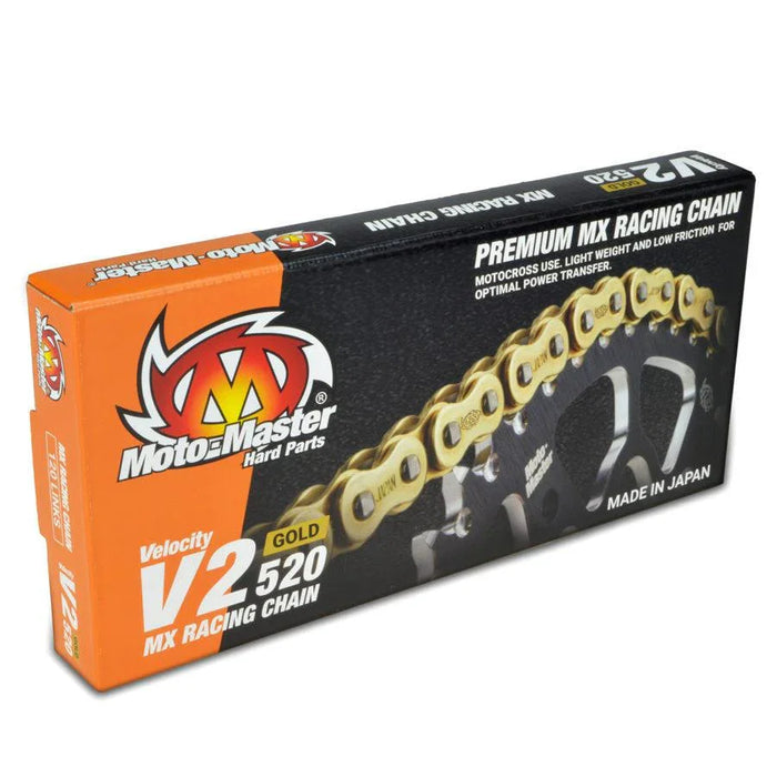 Chain 520 - 120 Link Gold Moto-Master V2 Chain Lightweight High-Performance Chai - LX2001 - Homewares, Outdoor, Phone Accessories, Cases, Speakers, Headphones + More -