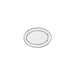 Chef Inox Oval Platter Rolled Edge Stainless Steel 250x200mm